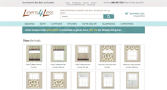 Desktop Screenshot of linens4less.com